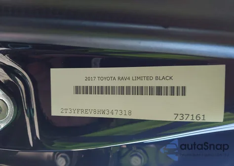 2017 Toyota Rav4 Limited z USA, uszkodzony, nr VIN 2T3YFREV8HW347318